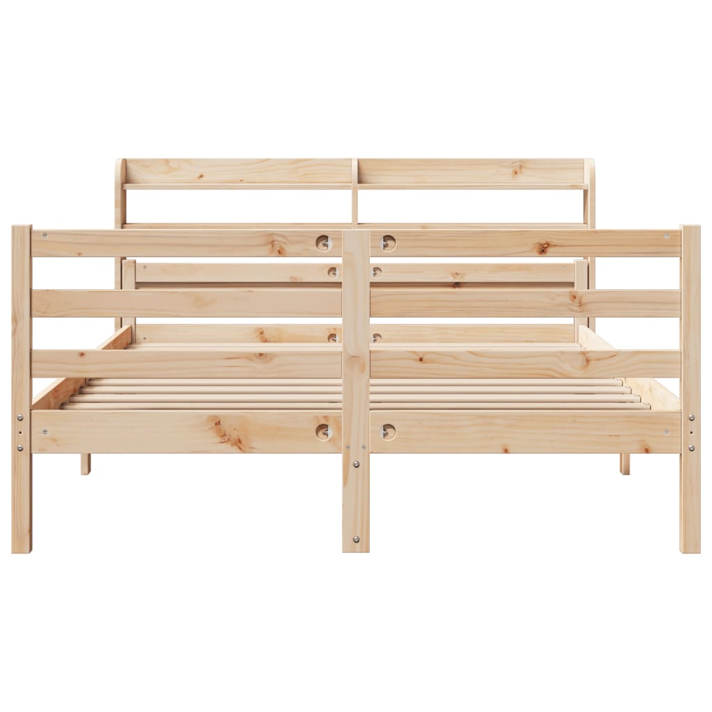 Sengeramme med hodegavl 150x200 cm heltre furu