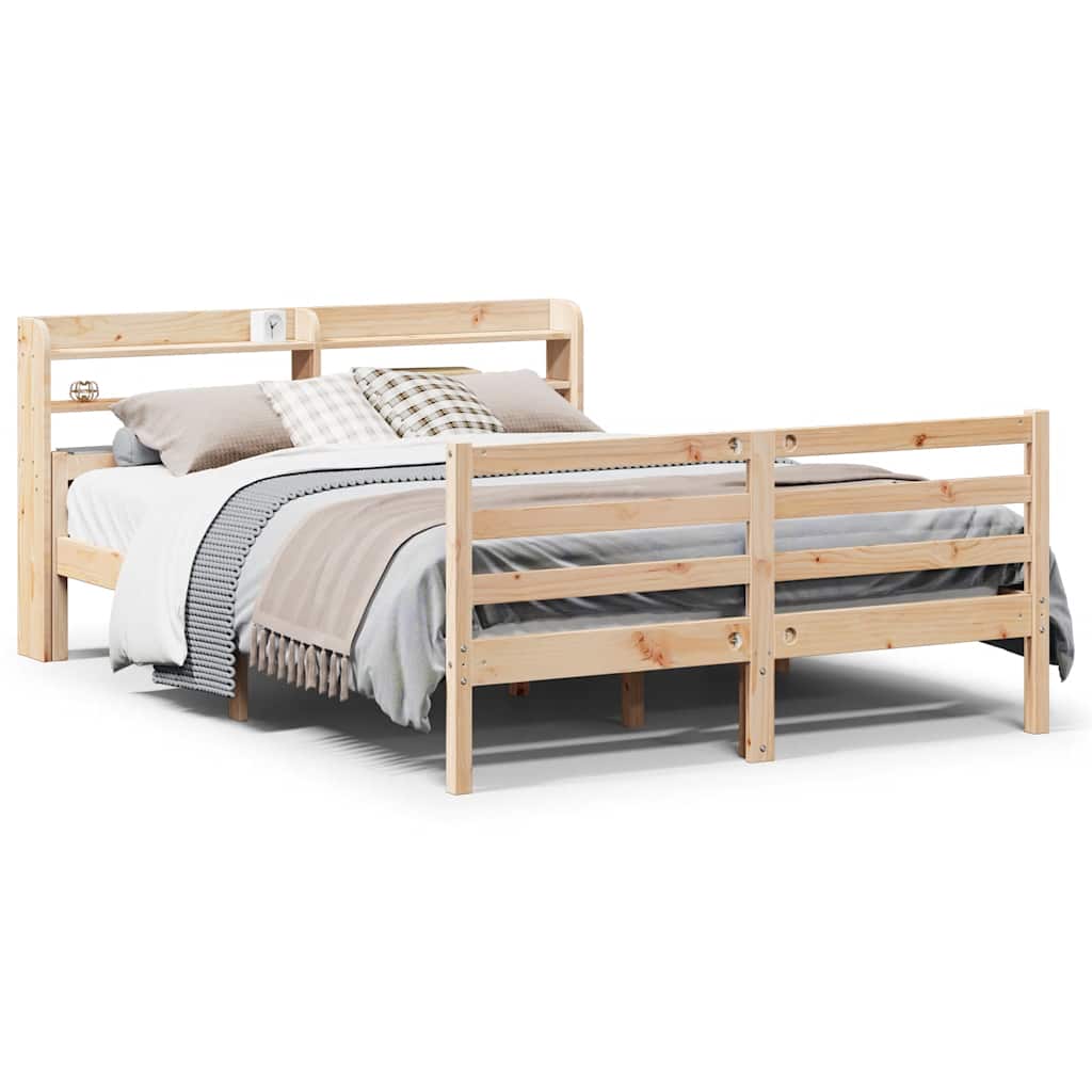 Sengeramme med hodegavl 160x200 cm heltre furu