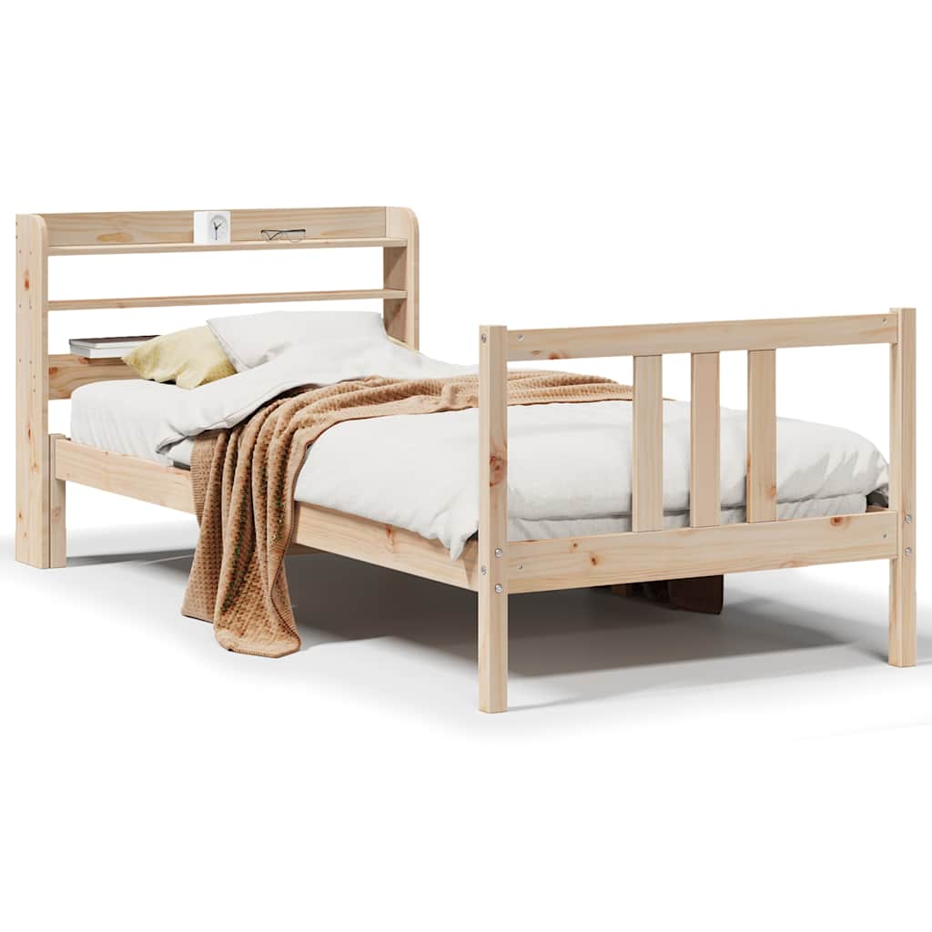 Sengeramme med hodegavl 90x190 cm heltre furu