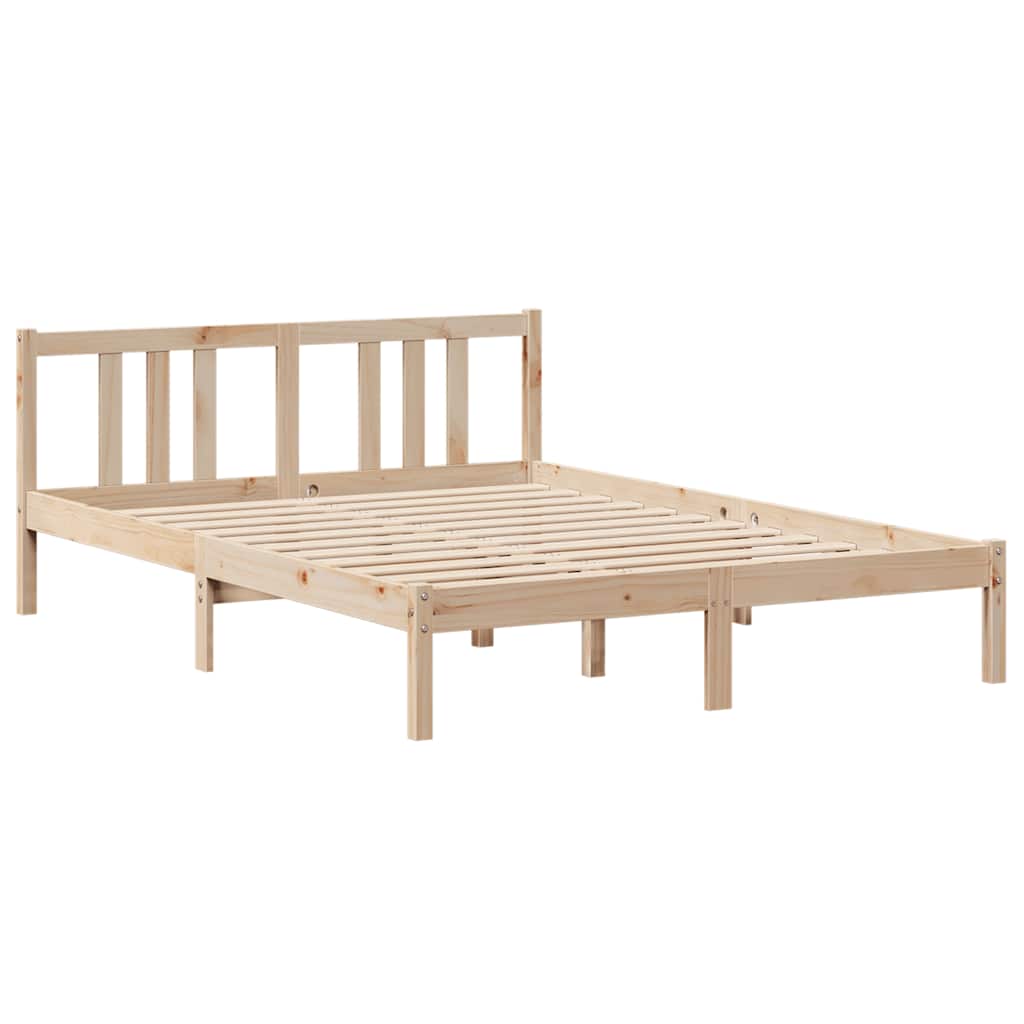 Sengeramme med hodegavl 135x190 cm heltre furu