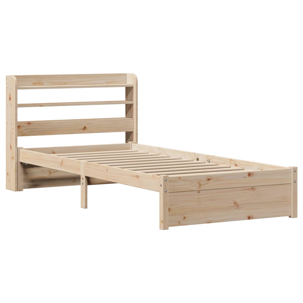 Sengeramme med hodegavl 75x190 cm heltre furu