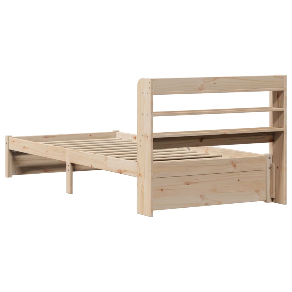 Sengeramme med hodegavl 75x190 cm heltre furu