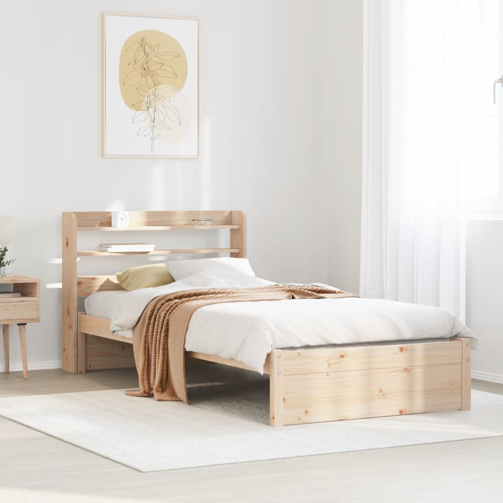 Sengeramme med hodegavl 75x190 cm heltre furu