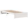 Sengeramme med hodegavl hvit 100x200 cm heltre furu