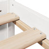 Sengeramme med hodegavl hvit 100x200 cm heltre furu