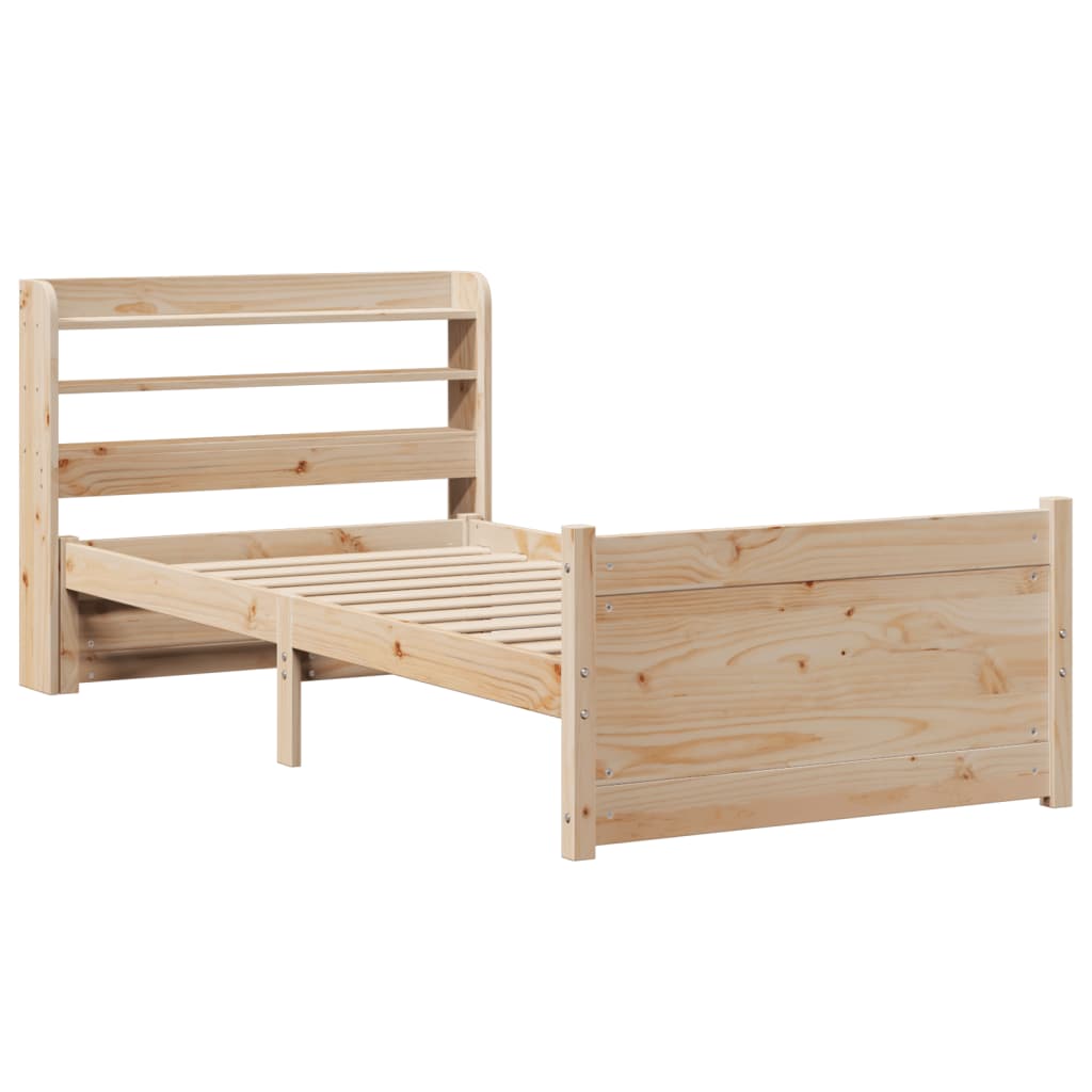 Sengeramme med hodegavl 75x190 cm heltre furu