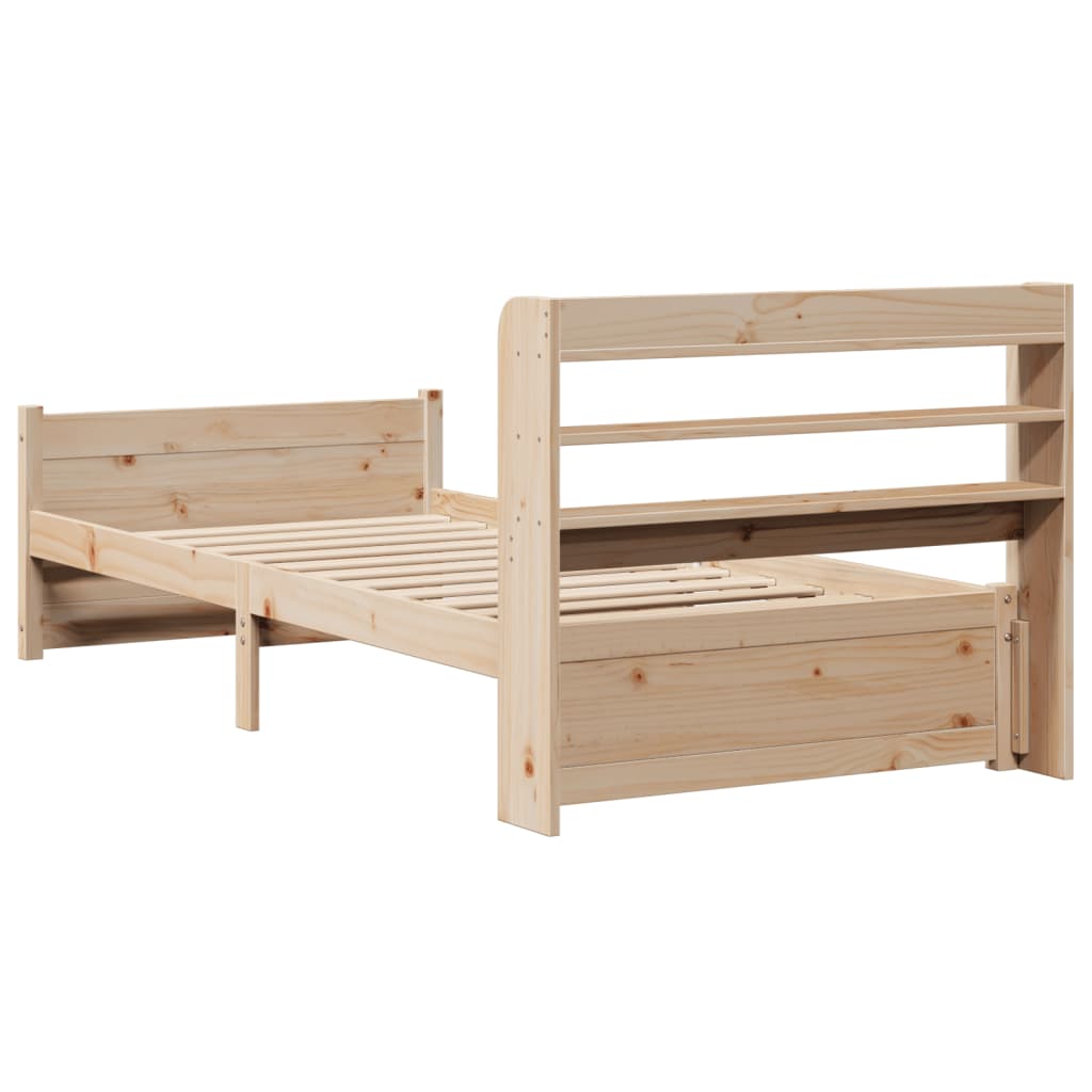 Sengeramme med hodegavl 75x190 cm heltre furu
