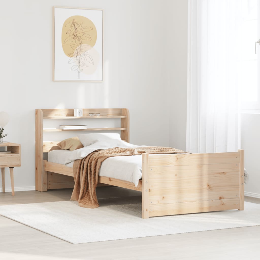 Sengeramme med hodegavl 75x190 cm heltre furu