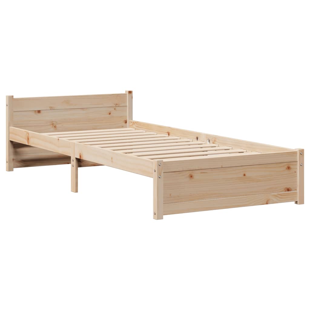 Sengeramme med hodegavl 90x190 cm heltre furu