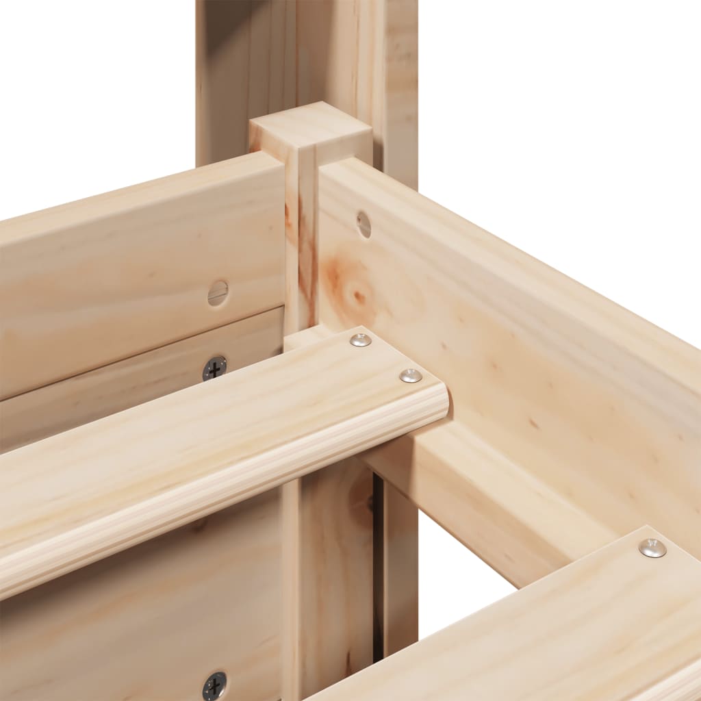 Sengeramme med hodegavl 140x190 cm heltre furu