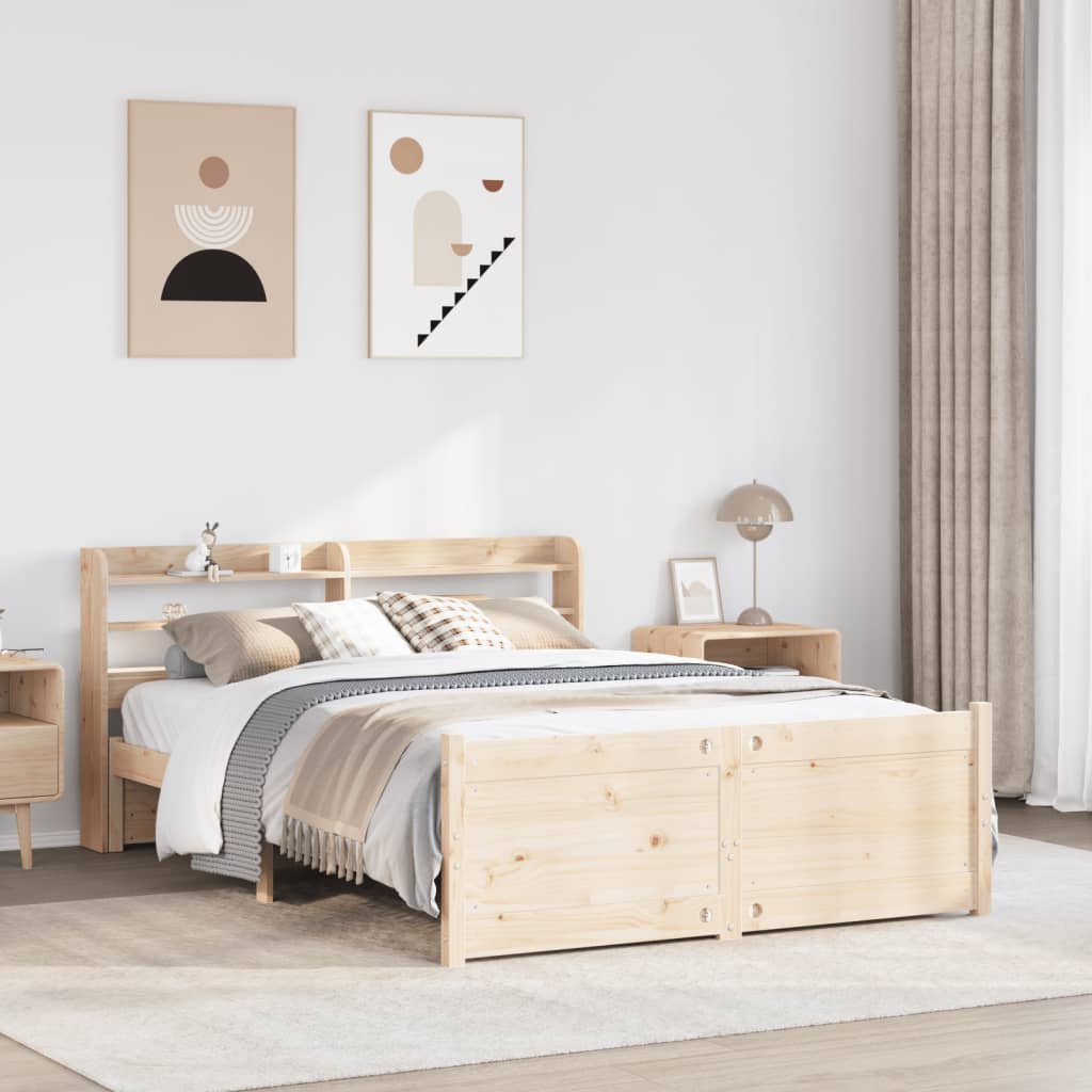 Sengeramme med hodegavl 120x200 cm heltre furu