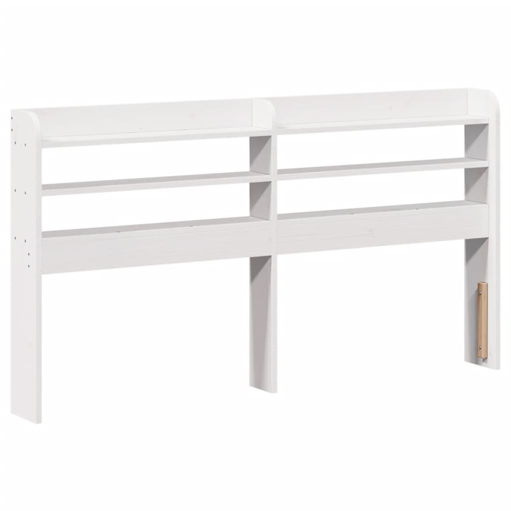 Sengeramme med hodegavl hvit 160x200 cm heltre furu