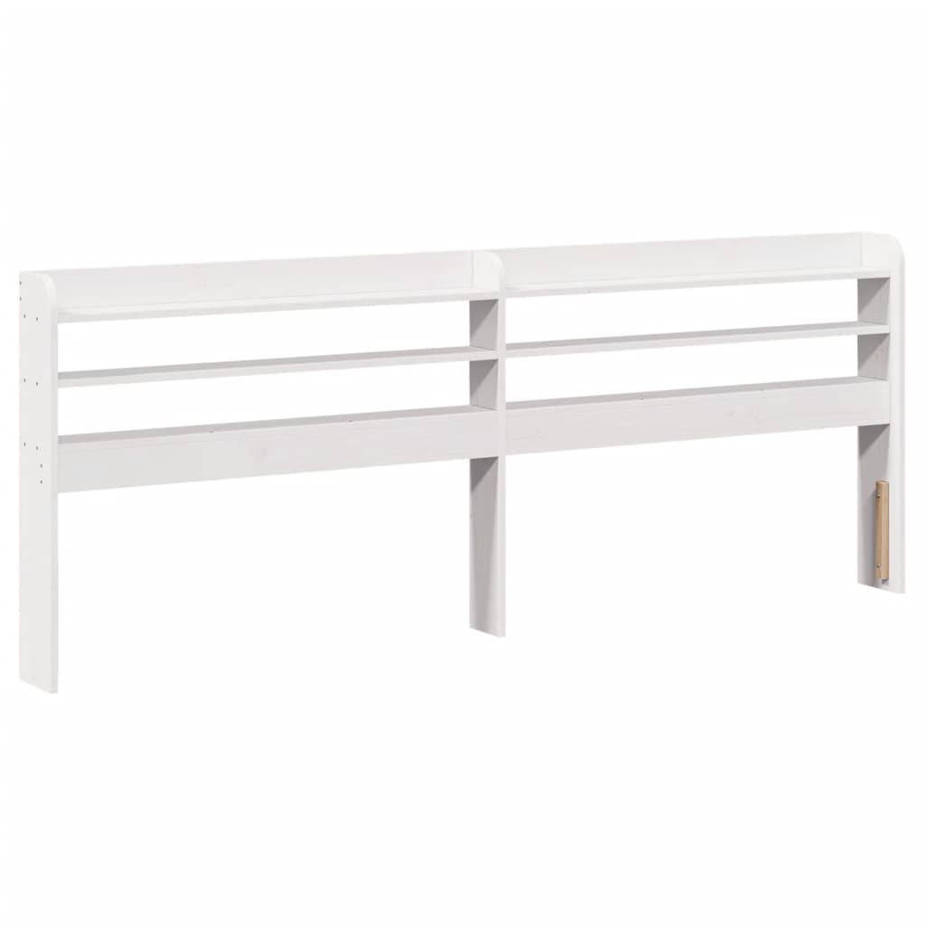Sengeramme med hodegavl hvit 180x200 cm heltre furu