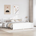 Sengeramme med hodegavl hvit 180x200 cm heltre furu