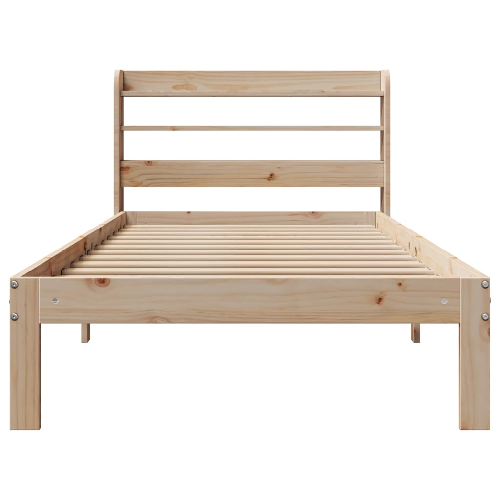 Sengeramme med hodegavl 90x200 cm heltre furu