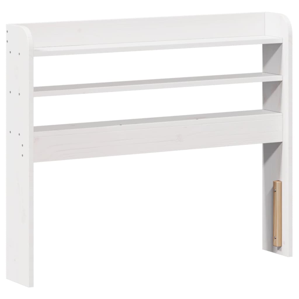 Sengeramme med hodegavl hvit 90x200 cm heltre furu
