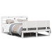 Sengeramme med hodegavl hvit 150x200 cm heltre furu