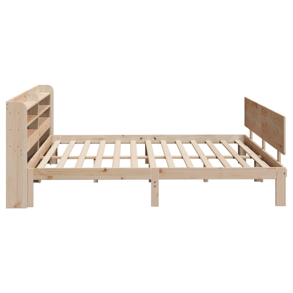 Sengeramme med hodegavl 200x200 cm heltre furu