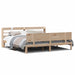 Sengeramme med hodegavl 200x200 cm heltre furu