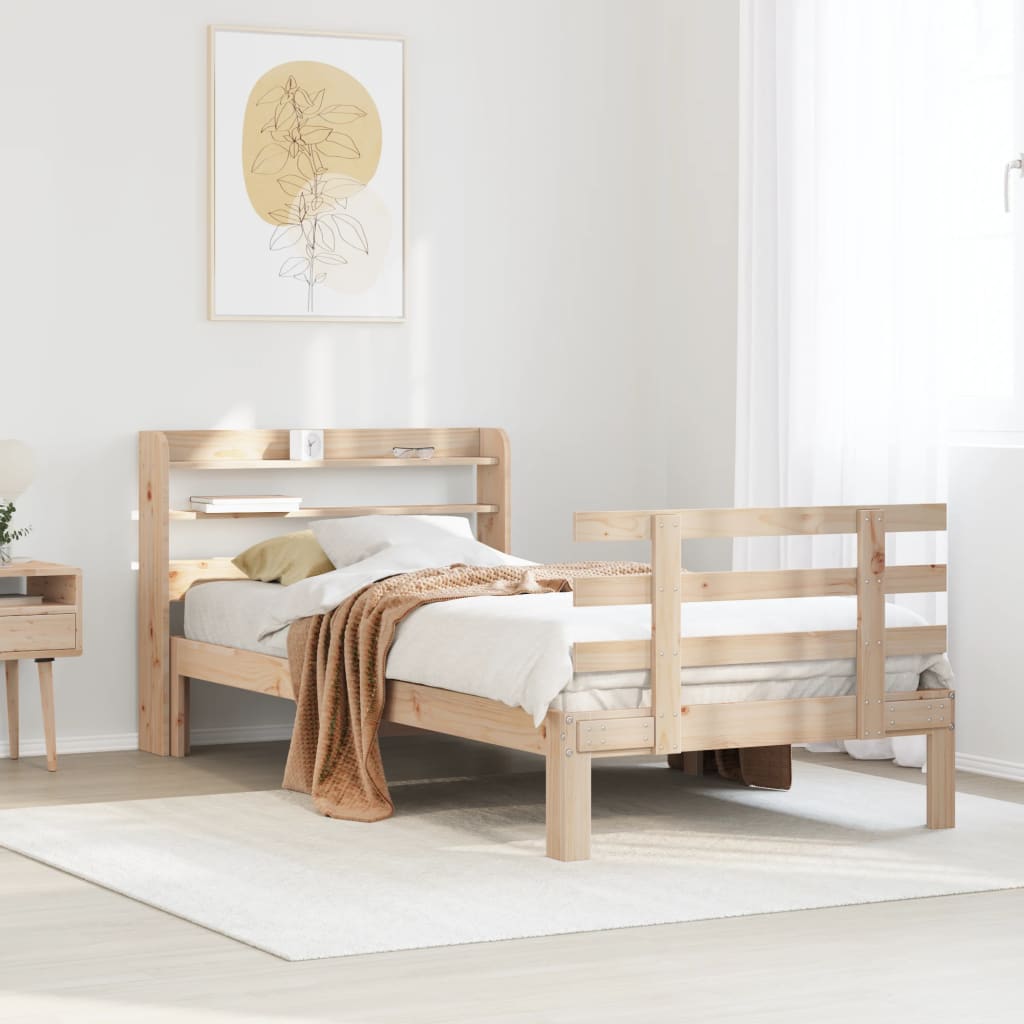 Sengeramme med hodegavl 90x190 cm heltre furu