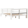 Sengeramme med hodegavl hvit 120x190 cm heltre furu