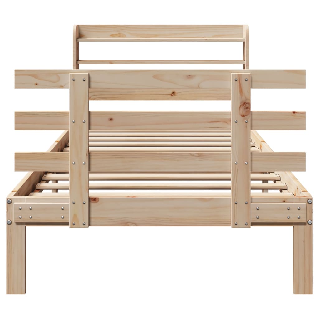 Sengeramme med hodegavl 90x200 cm heltre furu