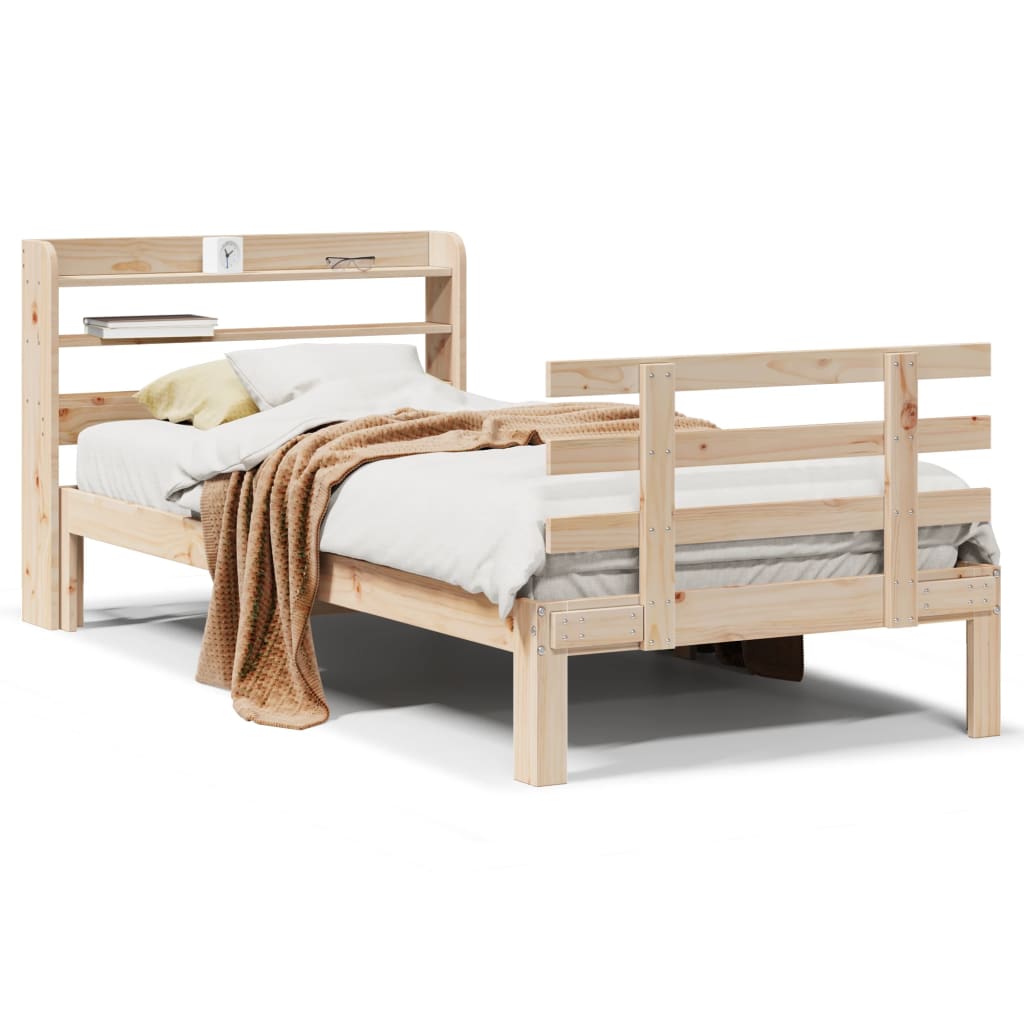 Sengeramme med hodegavl 100x200 cm heltre furu