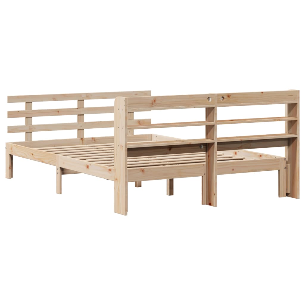 Sengeramme med hodegavl 160x200 cm heltre furu