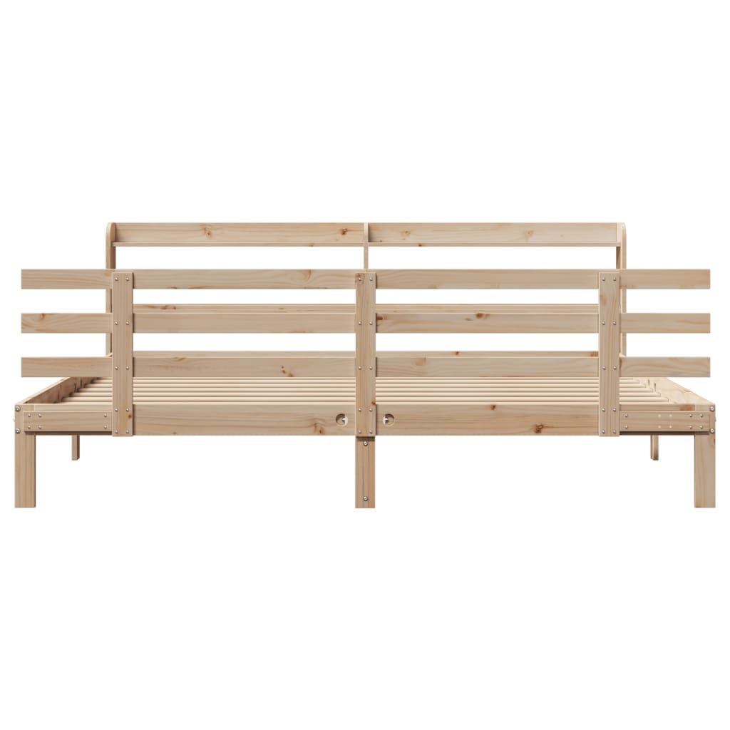 Sengeramme med hodegavl 180x200 cm heltre furu