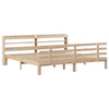 Sengeramme med hodegavl 200x200 cm heltre furu