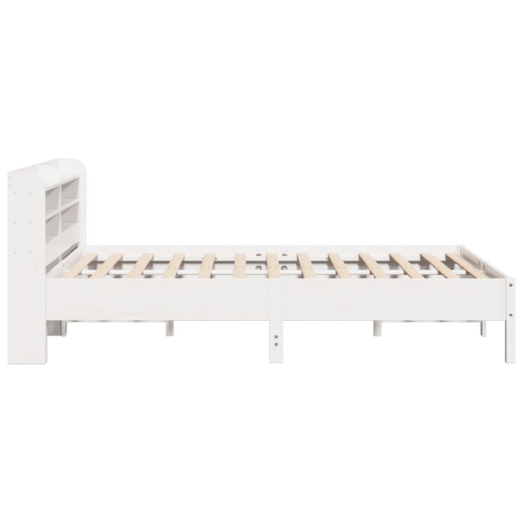 Sengeramme uten madrass hvit 140x200 cm heltre furu