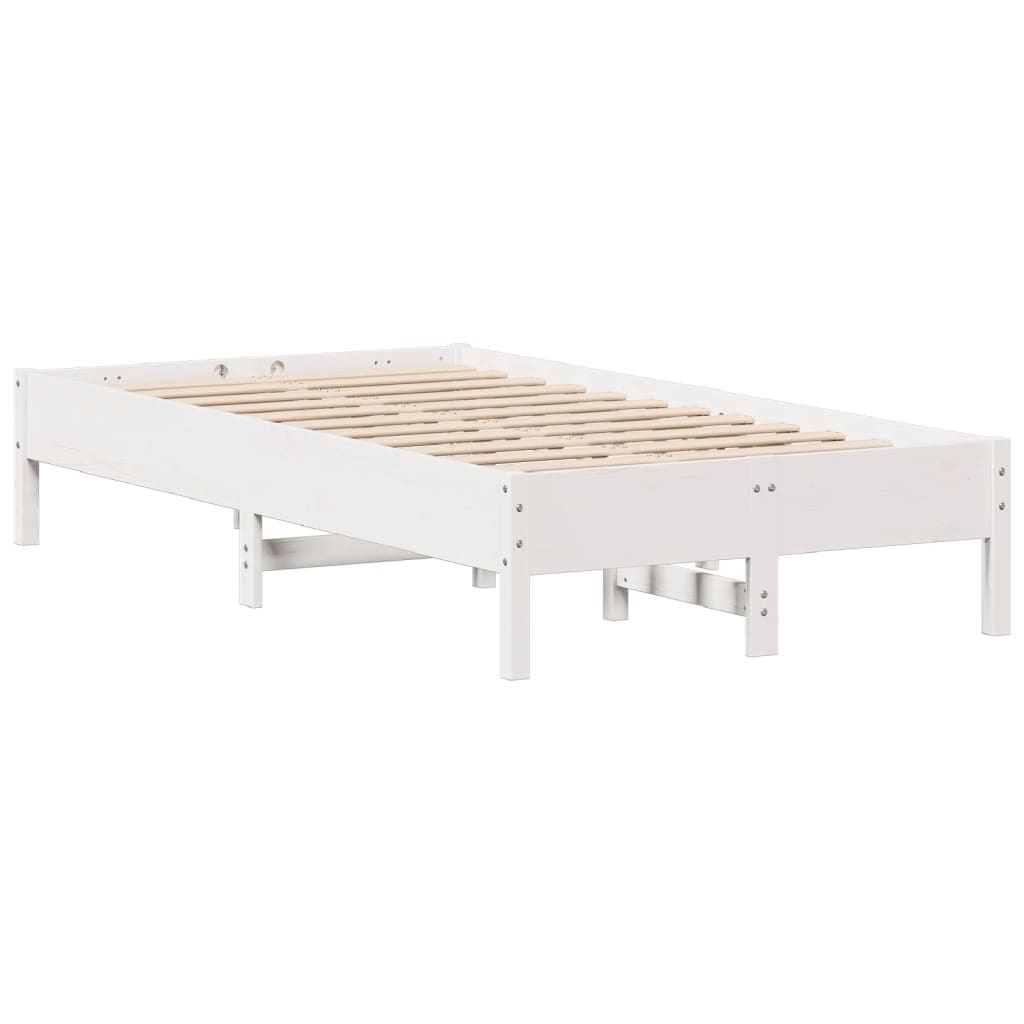 Sengeramme uten madrass hvit 90x200 cm heltre furu