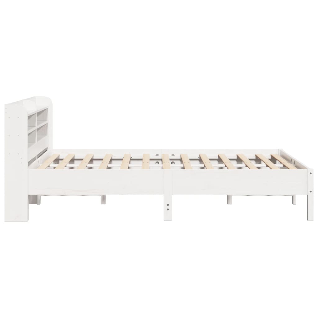 Sengeramme uten madrass hvit 135x190 cm heltre furu