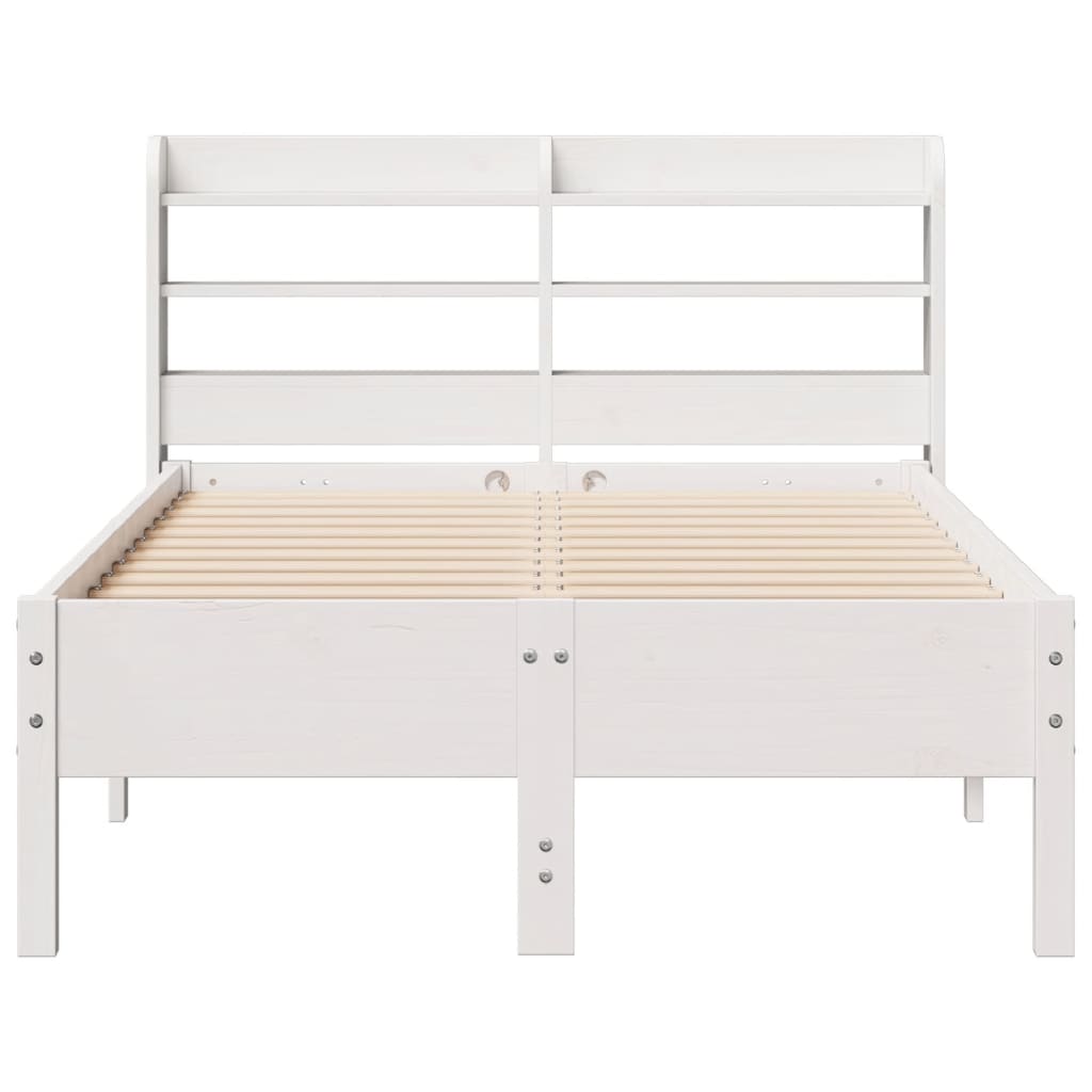 Sengeramme uten madrass hvit 75x190 cm heltre furu