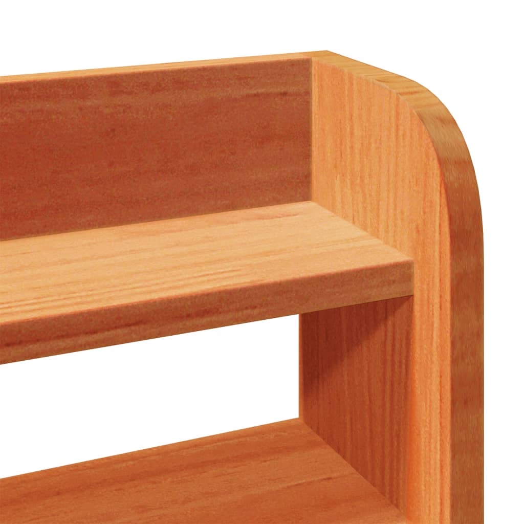 Sengeramme uten madrass voksbrun 200x200 cm heltre furu