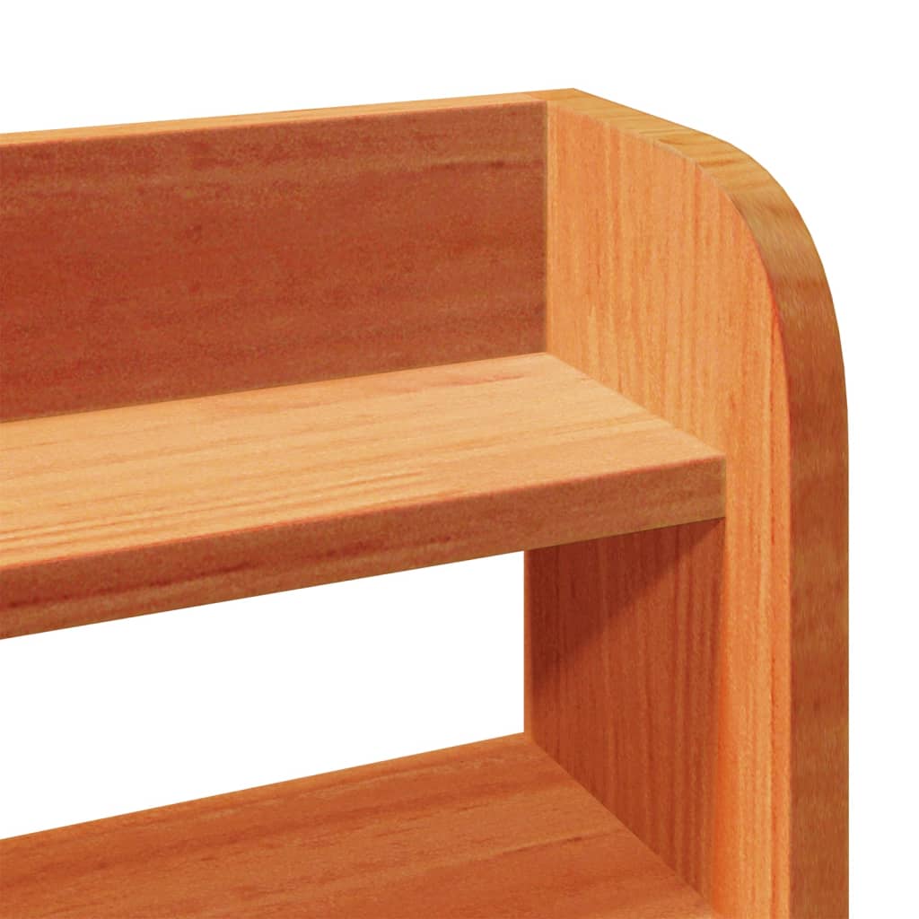 Sengeramme uten madrass voksbrun 160x200 cm heltre furu