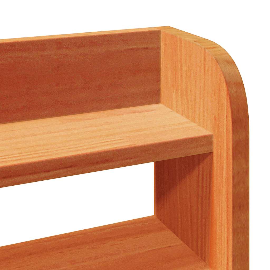 Sengeramme uten madrass voksbrun 120x200 cm heltre furu