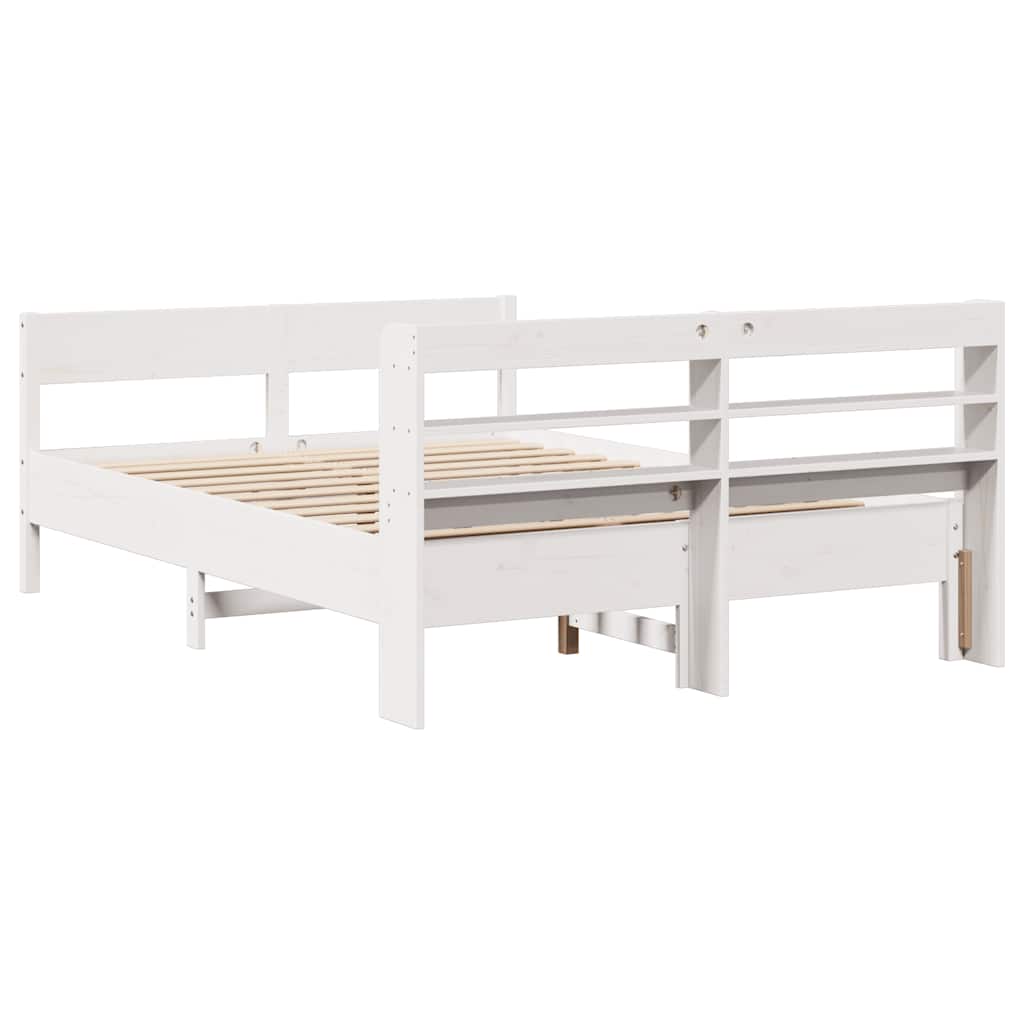 Sengeramme uten madrass hvit 120x190 cm heltre furu