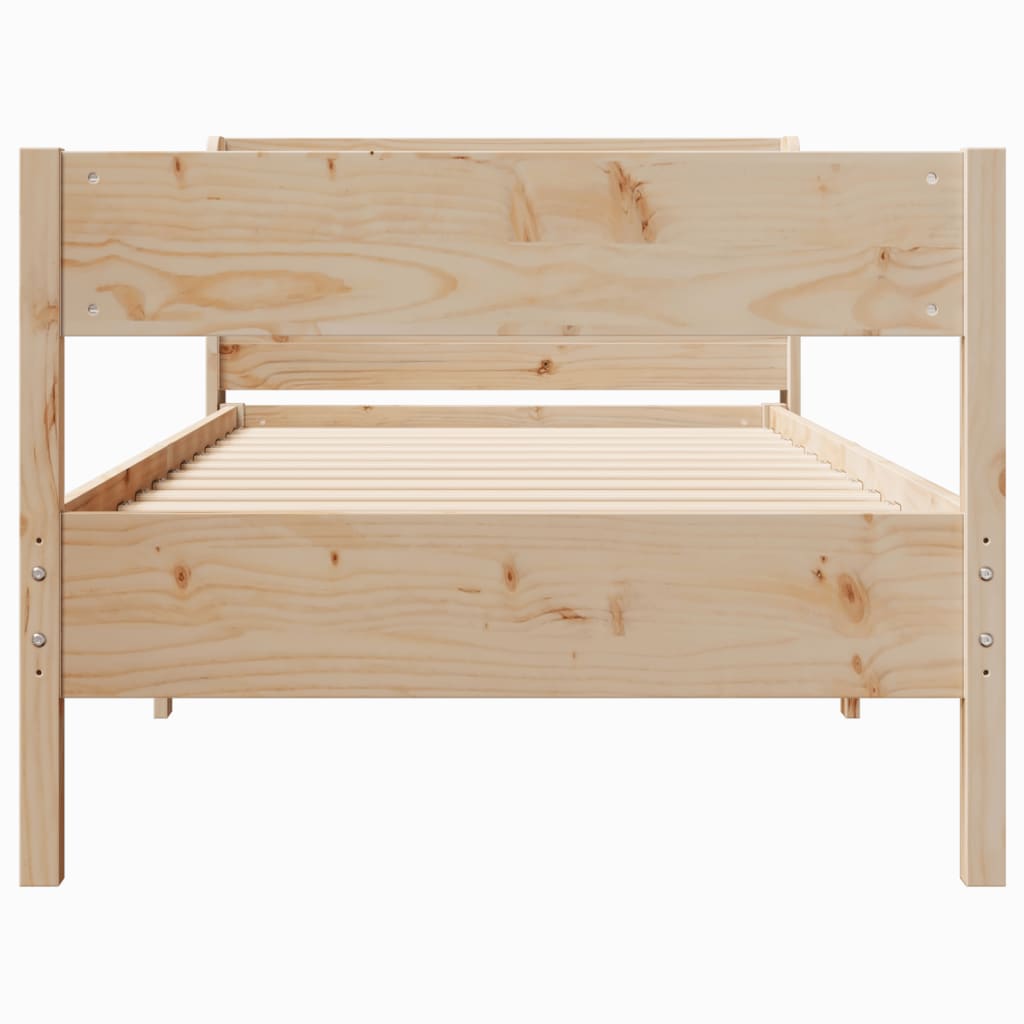 Sengeramme uten madrass 75x190 cm heltre furu