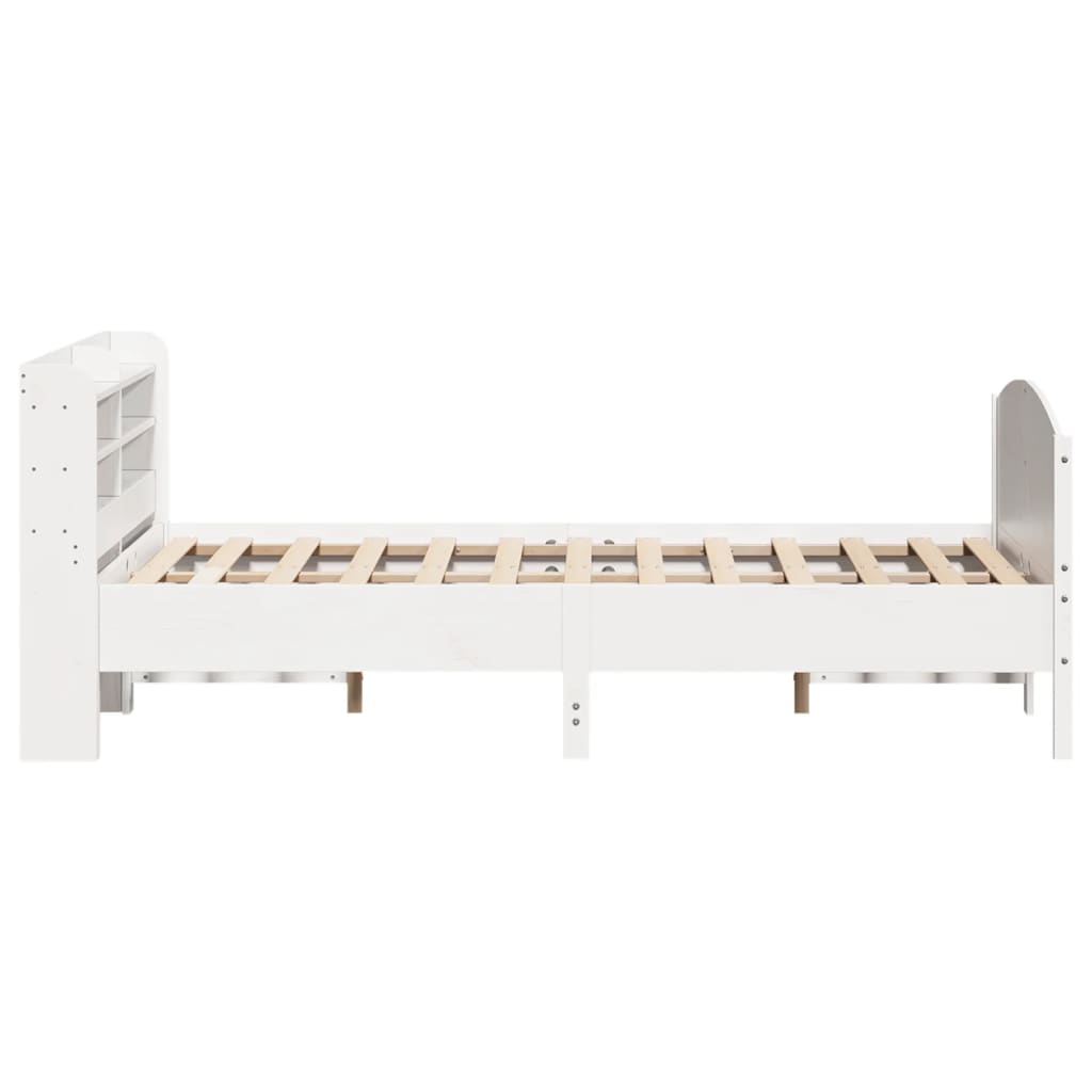 Sengeramme uten madrass hvit 160x200 cm heltre furu