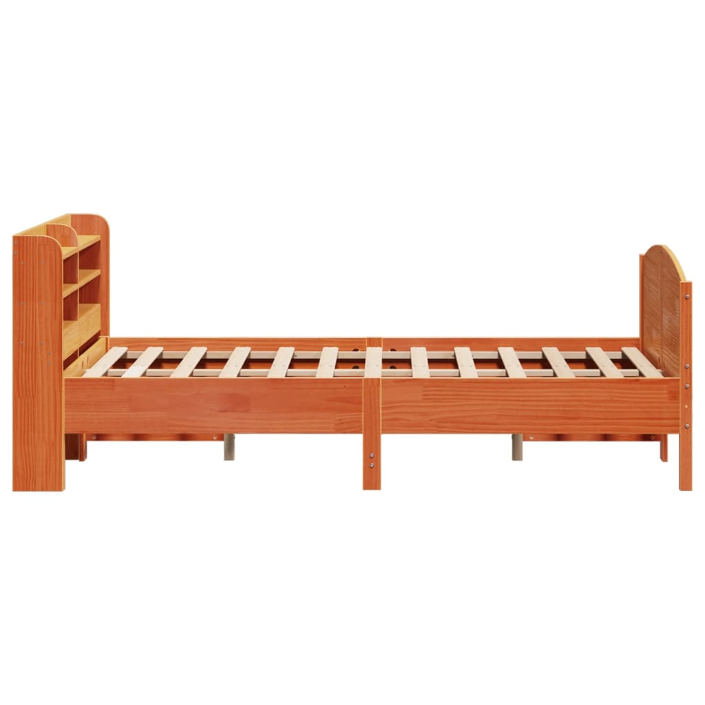 Sengeramme uten madrass voksbrun 120x200 cm heltre furu