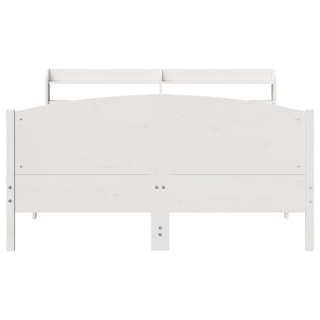 Sengeramme uten madrass hvit 135x190 cm heltre furu