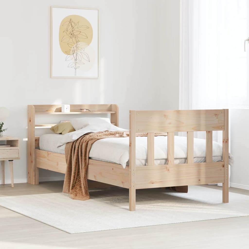 Sengeramme uten madrass 75x190 cm heltre furu
