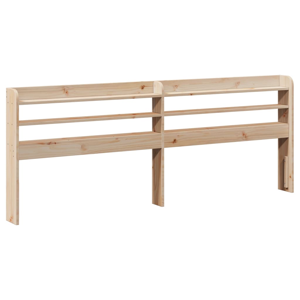 Sengeramme med hodegavl 200x200 cm heltre furu