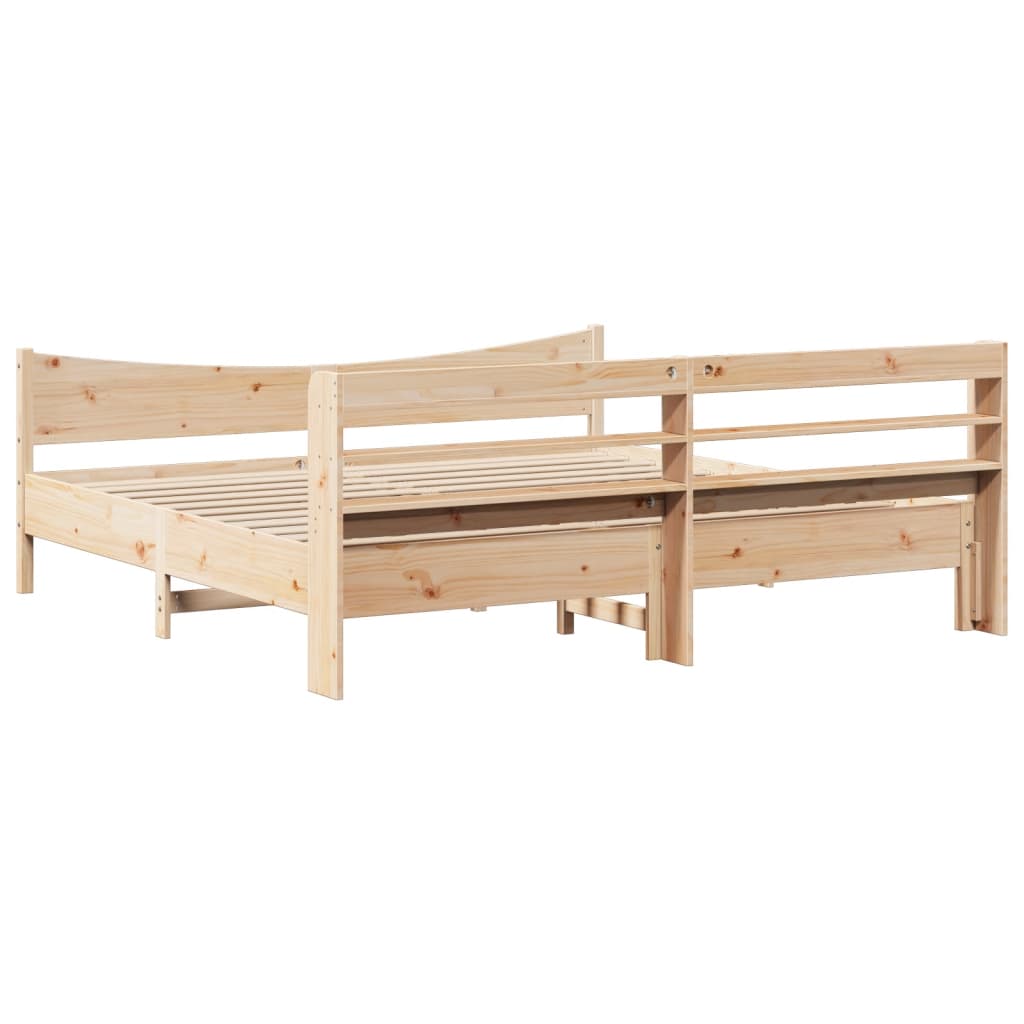 Sengeramme med hodegavl 180x200 cm heltre furu