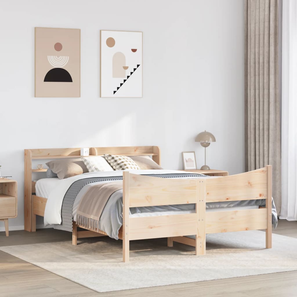 Sengeramme med hodegavl 160x200 cm heltre furu
