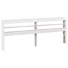 Sengeramme med hodegavl hvit 200x200 cm heltre furu