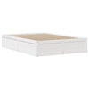 Sengeramme med hodegavl hvit 120x200 cm heltre furu