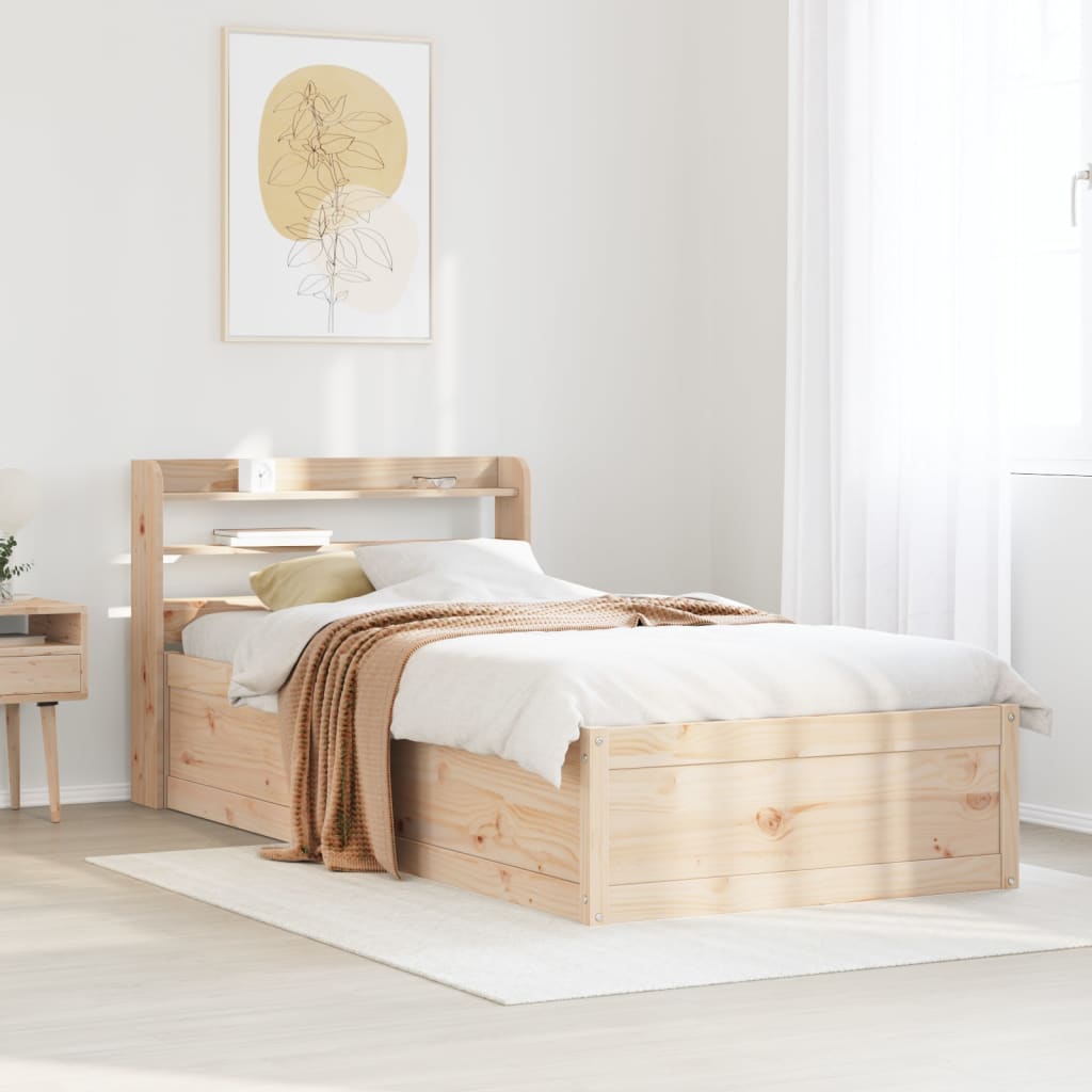 Sengeramme med hodegavl 100x200 cm heltre furu