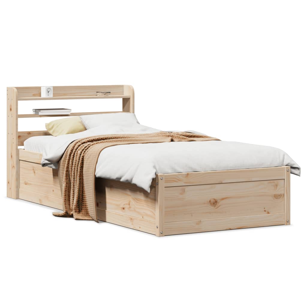 Sengeramme med hodegavl 100x200 cm heltre furu